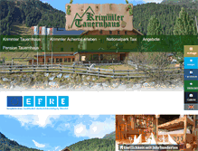 Tablet Screenshot of krimmler-tauernhaus.at